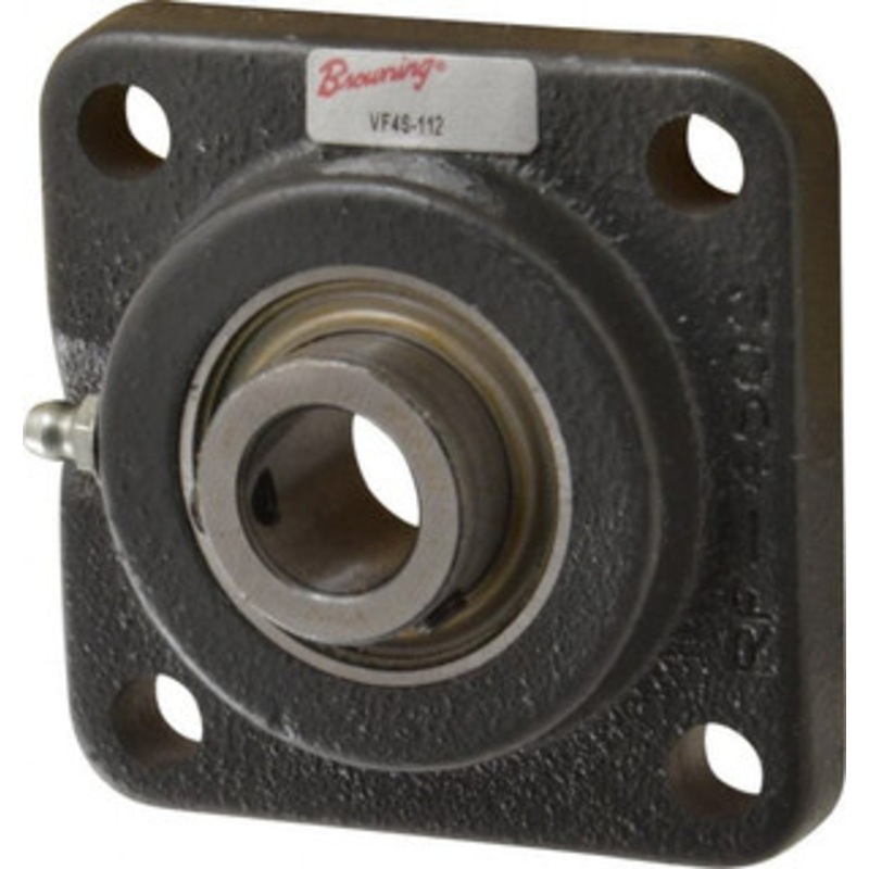 Browning VF4S-112 3/4 ID, 3-3/8 OAL x 3-3/8 OAH 4-Bolt Flange 1,444 Lb Static Cap, 2,611 Lb Dyn Cap, 2-1/2 Btw Mnt Hole Ctrs, Cast Iron VF4S-112 – 72472061