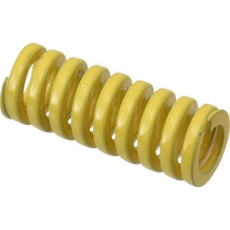 Danly 1/2 Hole Diam, 9/32 Rod Diam, 1-1/4 Free Length, Yellow Die Spring 25.2 Lb Max Deflection, 0.31 Max Deflection, Extra Heavy Duty, Chromium Vanadium Steel 9-0805-36 – 76016229
