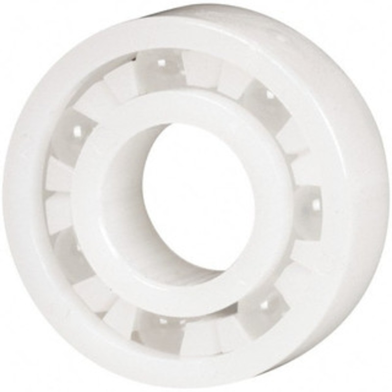Made in USA 3/8 Bore Diam, 7/8 OD, Open Plastic Race Radial Ball Bearing 9/32 Wide, 1 Row, Round Bore, 33 Lb Static Capacity, 42 Lb Dynamic Capacity AR6A-G – 35437342