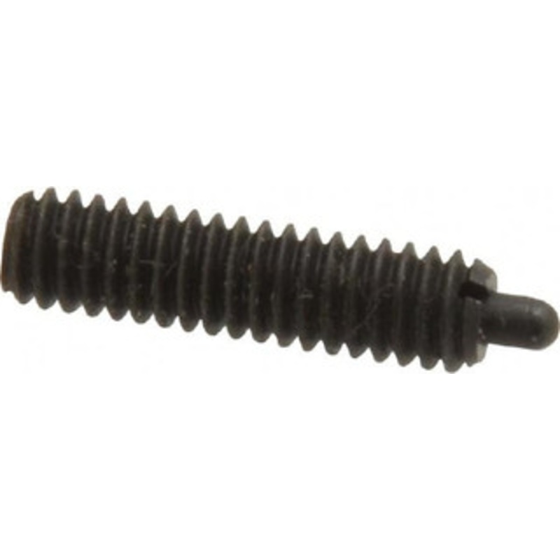 Vlier 8-32, 5/8 Thread Length, 3/32 Plunger Projection, Steel Threaded Spring Plunger 0.069 – 0.07 Max Plunger Diam, 5/8 Plunger Length, 2.7 Lb Init End Force, 7.3 Lb Final End Force S50 – 62116694