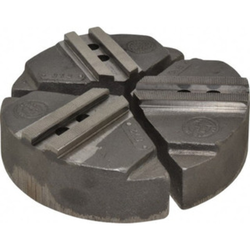 Abbott Workholding 8 & Up Chuck Capacity, 1.5mm x 60 Serrated Attachment, Round Soft Lathe Chuck Jaw 3 Jaws, Cast Iron, 63/64 Btw Mount Hole Ctrs, 8 Wide x 2 High, 0.5512 Groove, 0.4724 & 12mm Fastener CIKTT8P – 04232062