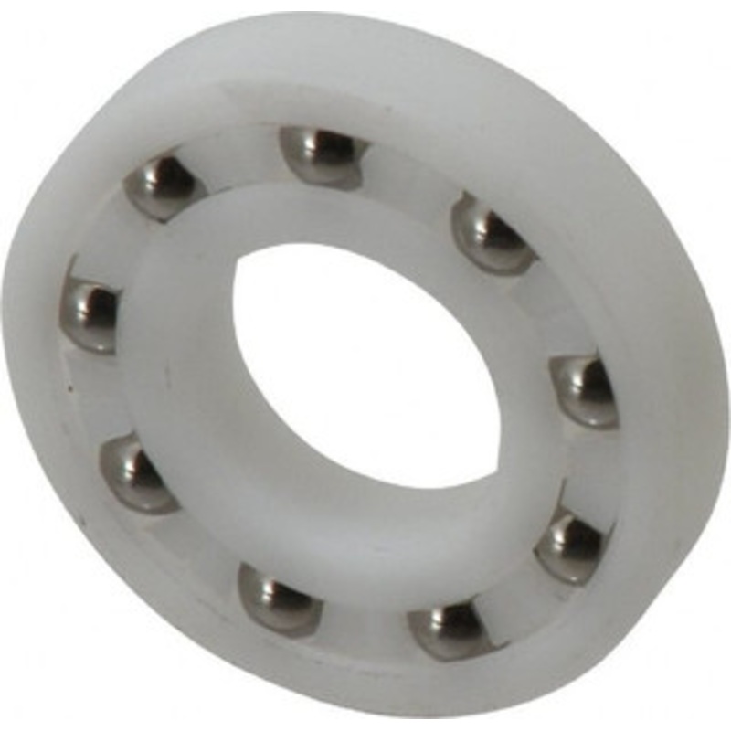 Made in USA 3/4 Bore Diam, 1-5/8 OD, Open Plastic Race Radial Ball Bearing 5/16 Wide, 1 Row, Round Bore, 52 Lb Static Capacity, 78 Lb Dynamic Capacity AR12-5/16W-6 – 35437474