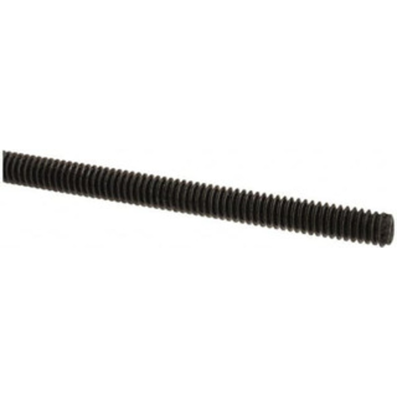 Value Collection 1/4-20 x 6 ft. Medium Carbon Steel Threaded Rod Right Hand Thread, Black Oxide Finish, UNC 10749 – 64818354