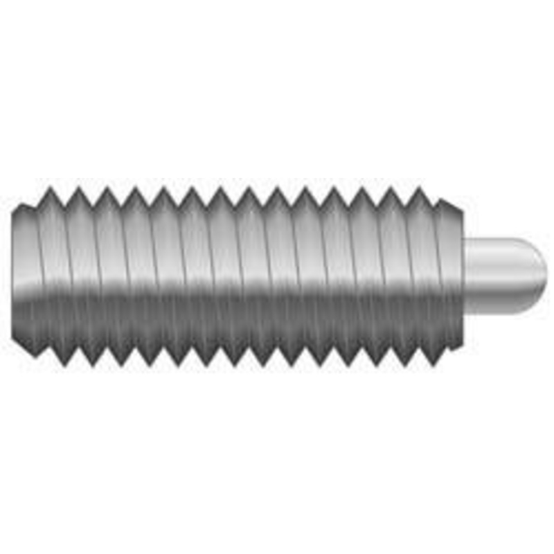 Vlier 5/8-11, 1-1/2 Thread Length, 5/16 Plunger Projection, Stainless Steel Threaded Spring Plunger 0.308 – 0.31 Max Plunger Diam, 1-1/2 Plunger Length, 10.5 Lb Init End Force, 25.5 Lb Final End Force SSSD62 – 62118872