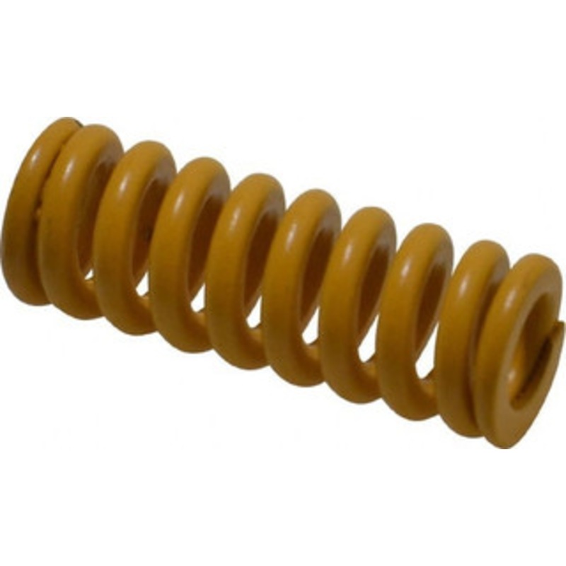 Associated Spring Raymond 16mm Hole Diam, 8mm Rod Diam, 1-3/4 Free Length, Yellow Die Spring 669.9 N Max Deflection, 11mm Max Deflection, Extra Strong, Chromium Alloy Steel 206-307 – 67901629