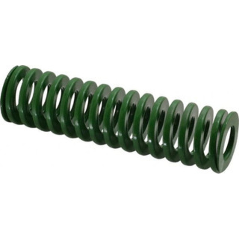 Danly 1-1/2 Hole Diam, 3/4 Rod Diam, 5-1/2 Free Length, Green Die Spring 19.4 Lb Max Deflection, 2.2 Max Deflection, Light Duty, Chromium Vanadium Steel 9-2422-11 – 76011287