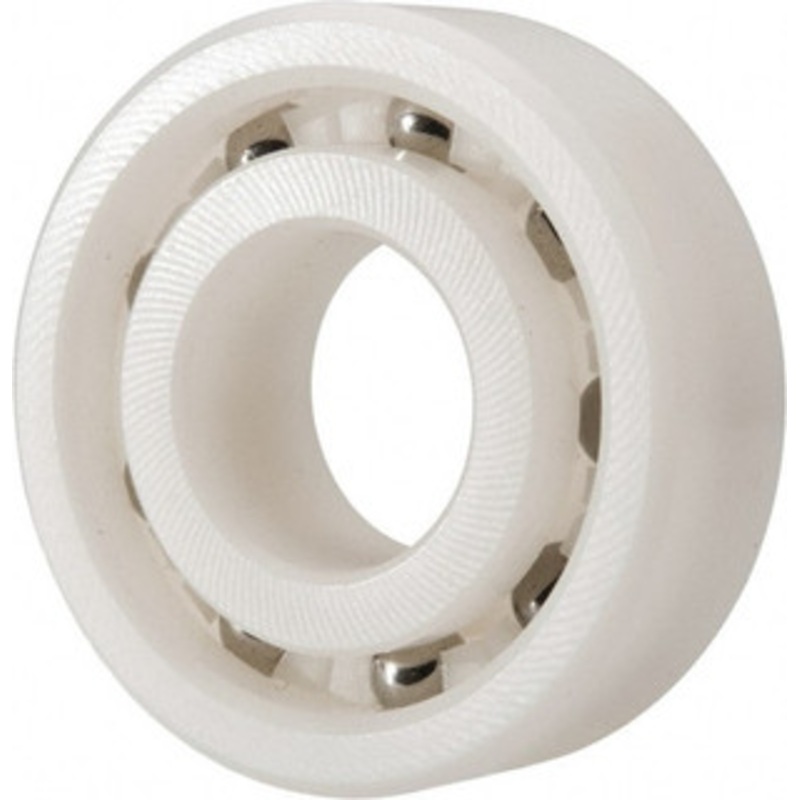 Made in USA 15mm Bore Diam, 35mm OD, Open Plastic Race Radial Ball Bearing 11mm Wide, 1 Row, Round Bore, 46 Lb Static Capacity, 69 Lb Dynamic Capacity A6202-6 – 35437748