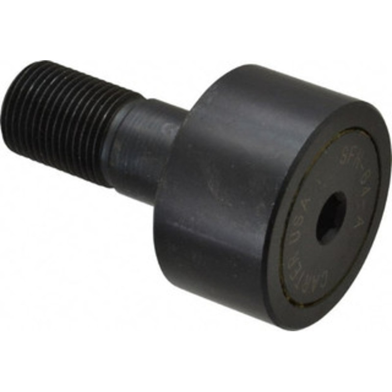 Made in USA 2 Roller Diam x 1-1/8 Width, 7/8 Stud Diam x 2 Length, Stud Cam Follower Steel, 1 Thread Length, 7/8-14 Thread, 6,472 Lb Dynamic Cap SFH-64-A – 56612278