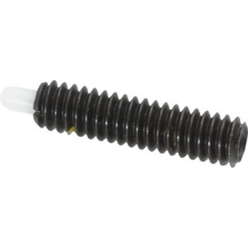 Vlier 1/4-20, 1 Thread Length, 3/16 Plunger Projection, Steel Threaded Spring Plunger 0.116 – 0.118 Max Plunger Diam, 1 Plunger Length, 1 Lb Init End Force, 4 Lb Final End Force NNS55N – 62118401