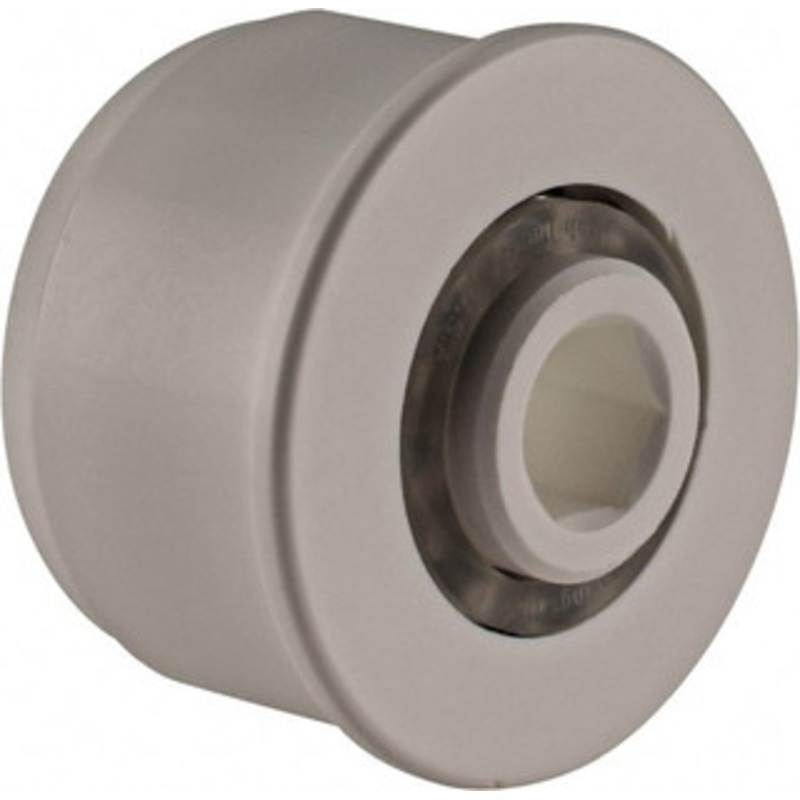 Made in USA 2 Row, 1.78 OD, 7/16 Hex Bore Conveyor Roller Bearing 85 Lb Capacity, 855 Max RPM, Stainless Steel with Polypropylene Housing CB437-1.78DR-6 – 35438167