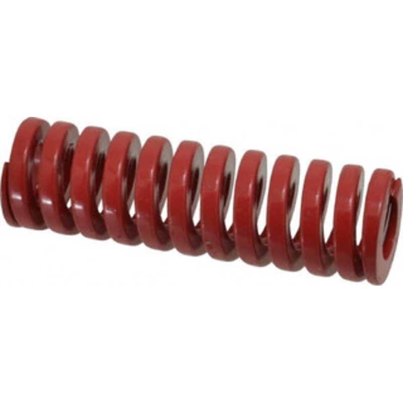 Danly 1-1/4 Hole Diam, 5/8 Rod Diam, 4 Free Length, Red Die Spring 69.1 Lb Max Deflection, 1.2 Max Deflection, Heavy Duty, Chromium Vanadium Steel 9-2016-26 – 76015072