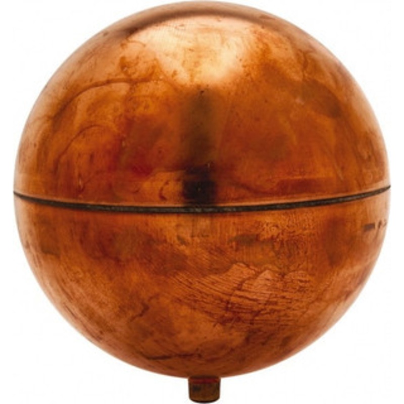 Made in USA 4 Diam, Spherical, Round Spud Connection, Metal Float 1/4-20 Thread, Copper, 25 Max psi, 23 Gauge RC4023C – 07429210