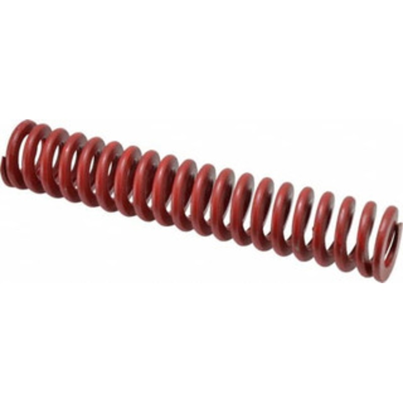 Associated Spring Raymond 1-1/2 Hole Diam, 3/4 Rod Diam, 8 Free Length, Red Die Spring 651.2 Lb Max Deflection, 2.96 Max Deflection, Medium Heavy Duty, Chromium Alloy Steel 104-732 – 07662125