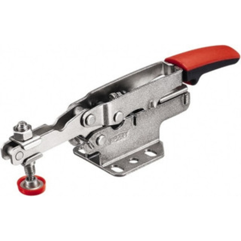 Bessey 450 Lb Holding Capacity, Horizontal Handle, Manual Hold Down Toggle Clamp U-Bar, Flanged Base, Carbon Steel STC-HH20 – 61726030
