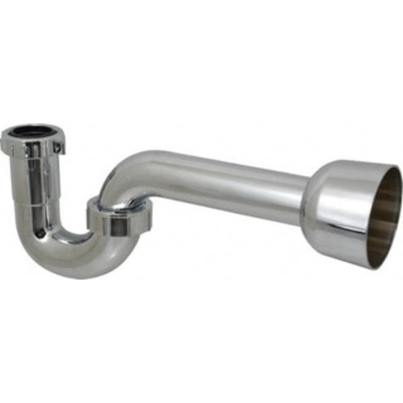 Federal Process 1-1/2 Outside Diameter, P Trap with Wall Pipe Chrome Coated, PVC A808 – 82722661