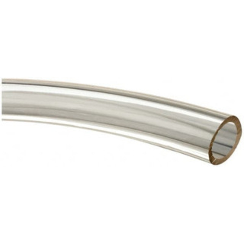 Made in USA 3/4 ID x 1 OD, 1/8 Wall Thickness, Cut to Length (50 ft. Standard Length) Plastic Tube Clear, 26 Max psi, 63 Hardness 509316 – 48517361