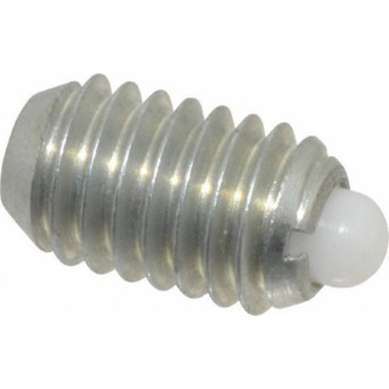 Vlier 3/8-16, 5/8 Thread Length, 0.11 Plunger Projection, Steel Threaded Spring Plunger 0.186 Max Plunger Diam, 0.625 Plunger Length, 1.5 Lb Init End Force, 5 Lb Final End Force NM59N – 62120530