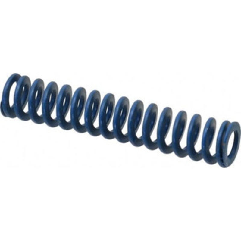 Associated Spring Raymond 1/2 Hole Diam, 9/32 Rod Diam, 2-1/2 Free Length, Blue Die Spring 56.3 Lb Max Deflection, 1.25 Max Deflection, Medium Duty, Chromium Alloy Steel 103-210 – 07660400