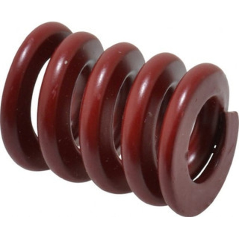 Associated Spring Raymond 25mm Hole Diam, 12.5mm Rod Diam, 1-1/4 Free Length, Red Die Spring 2851.2 N Max Deflection, 9.6mm Max Deflection, Strong Duty, Chromium Alloy Steel 205-505 – 67900878