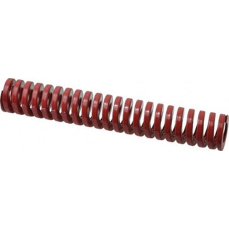 Danly 1 Hole Diam, 1/2 Rod Diam, 6 Free Length, Red Die Spring 27.5 Lb Max Deflection, 1.8 Max Deflection, Heavy Duty, Chromium Vanadium Steel 9-1624-26 – 76014935