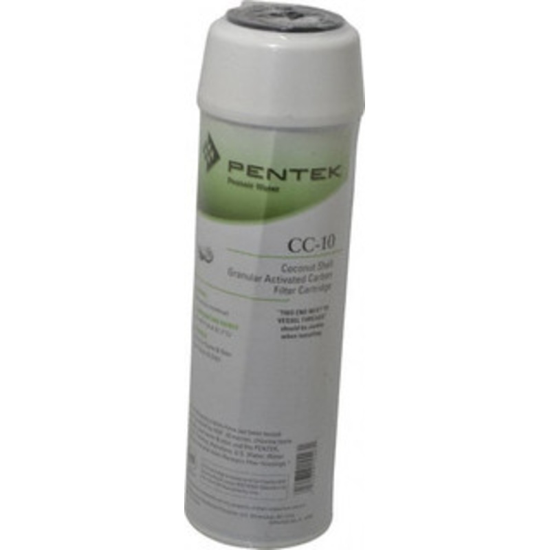 Pentair 2-7/8 OD, 20, Granular Activated Carbon Maximum Absorption Cartridge Filter 9-3/4 Long, Reduces Tastes, Odors & Sediments 155155-43 – 31740103