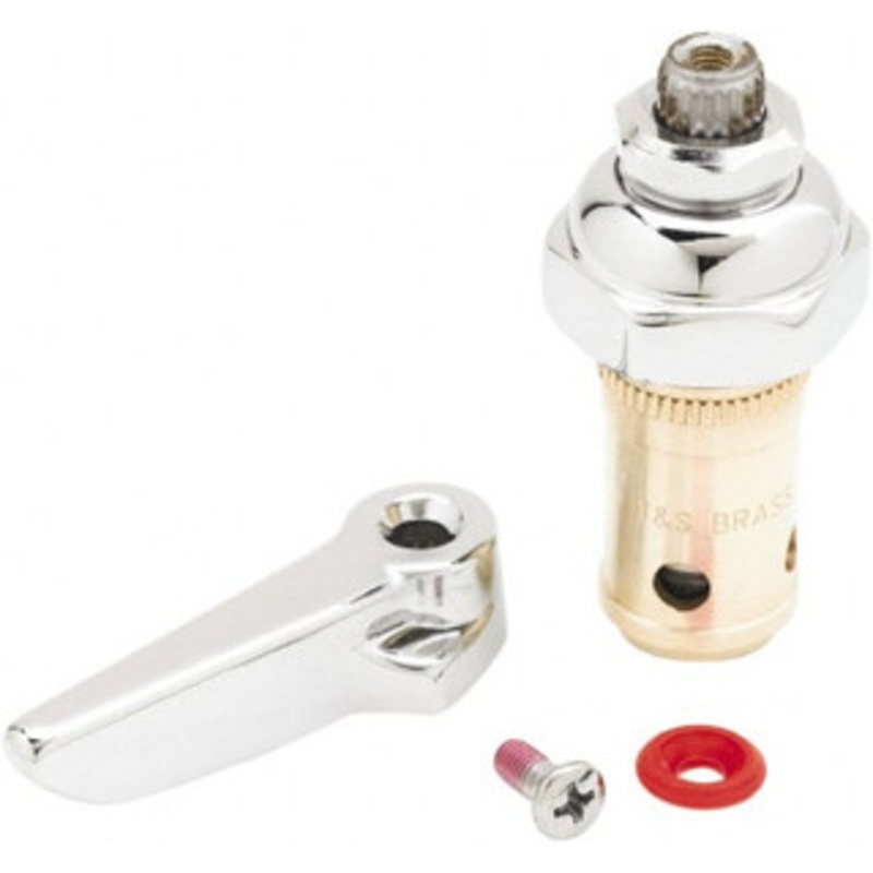 T&S Brass Right Hand Spindle with Spring Check, Faucet Stem and Cartridge For Use with Pre-Rinses and Svc. Sink Faucets 002712-40 – 32065039
