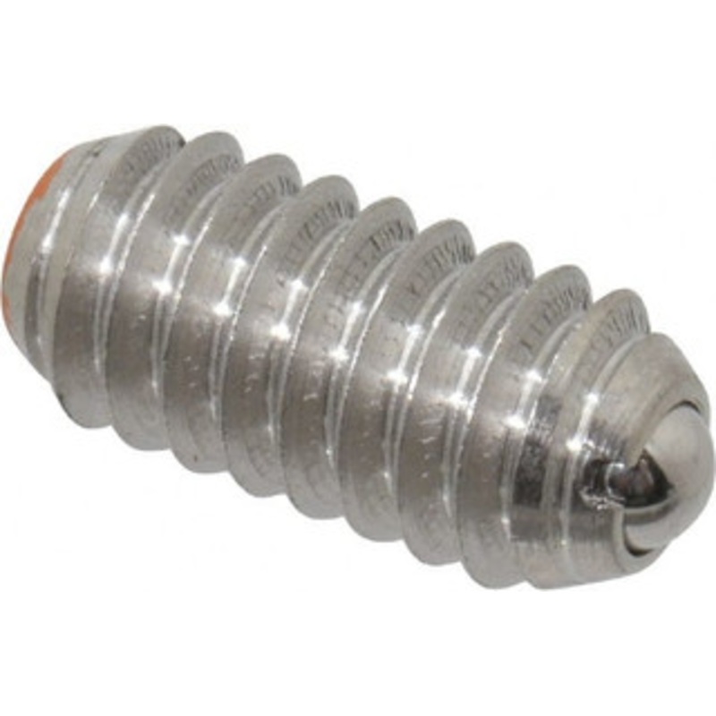 Vlier 1/4-20, 0.125 Ball Diam, 0.531 Body Length, 0.035 Max Ball Reach, Threaded Ball Plunger Stainless Steel Body, Stainless Steel Ball, 4 Lb Initial End Force, 12 Lb Final End Force SSBH54 – 62121645
