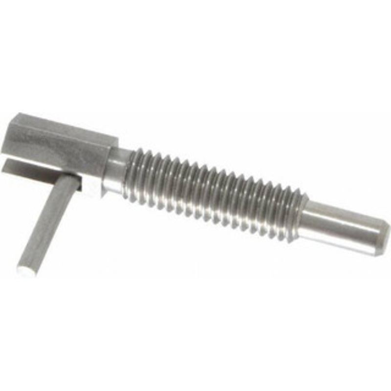 Vlier 3/8-16, 1.18 Thread Length, 1/4 Plunger Diam, 0.75 Lb Init to 3.75 Lb Final End Force, Stainless Steel Locking L Handle Plunger 2 Body Length, 1.31 Length Under Head, 0.56 Plunger Projection SSFR375 – 62124862