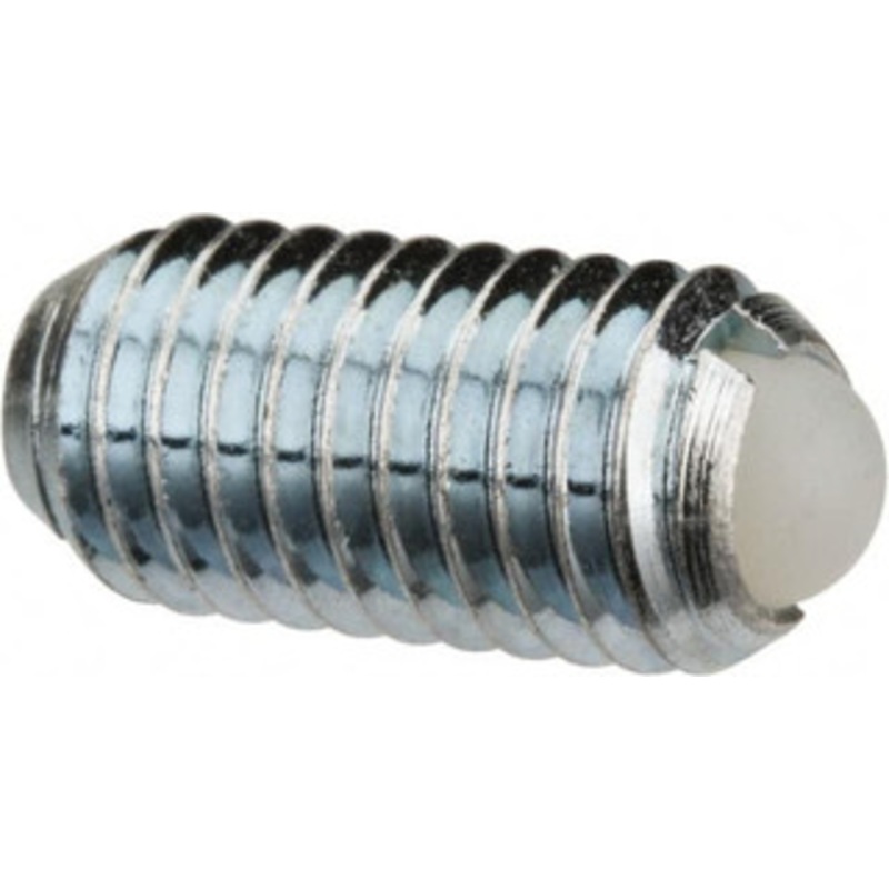 Vlier M8x1.25, 5mm Ball Diam, 16mm Body Length, 1.5mm Max Ball Reach, Threaded Ball Plunger Steel Body, Nylon Ball, 1.12 Lb Initial End Force, 2.25 Lb Final End Force DBML8A – 04399838