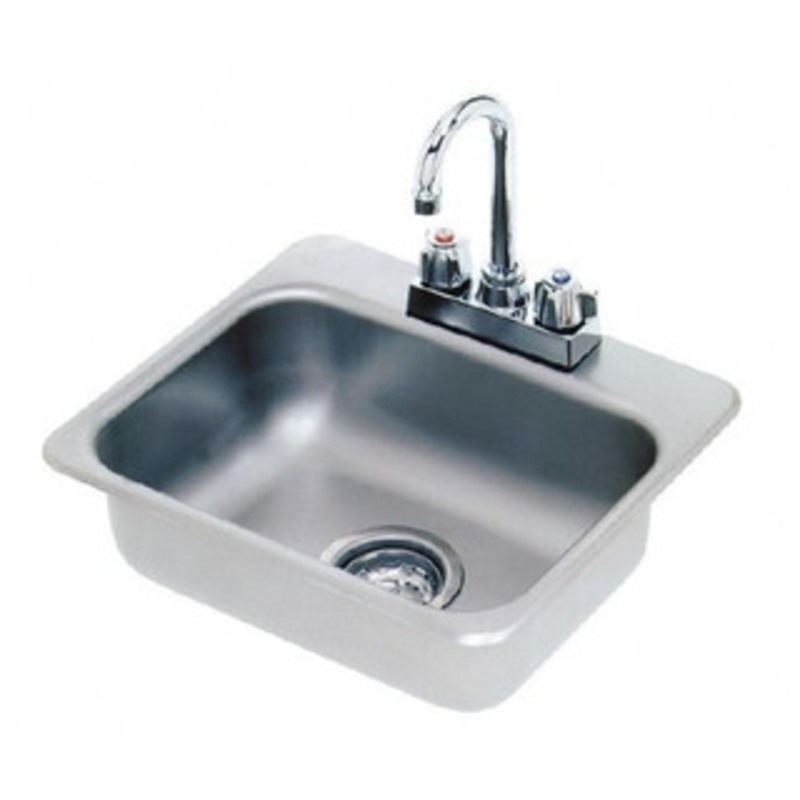 Advance Tabco 14 Long x 10 Wide Inside, 1 Compartment, Stainless Steel Stainless Steel Drop In Sink 20 Gauge, 16 Long x 14 Wide Outside, 5 Deep DI-1-35 – 08940793