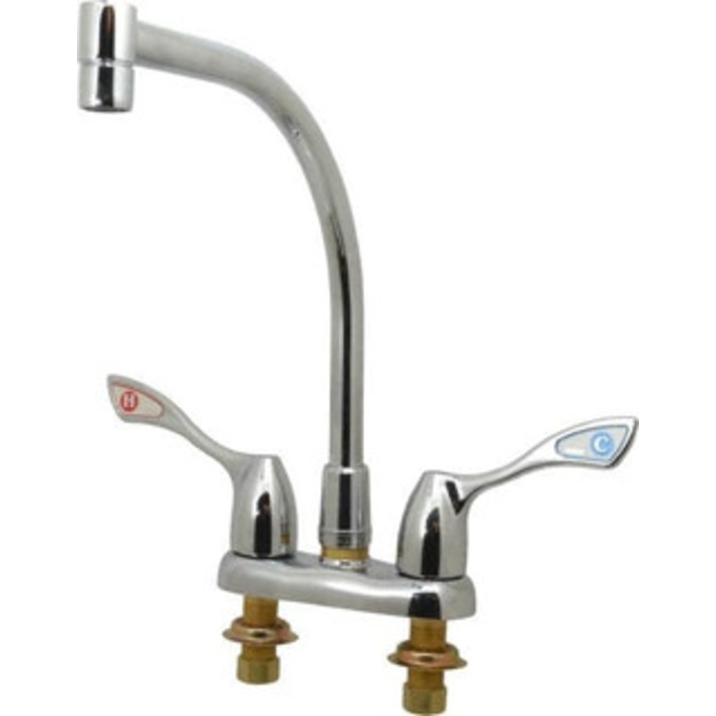 Moen Deck Plate Mount, Bar and Hospitality Faucet without Spray Two Handle, Wrist Blade Handle, High Arc Spout 8940 – 81794893
