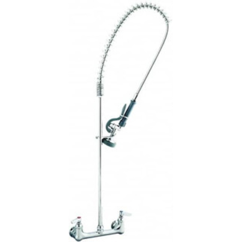 T&S Brass No Spout, 2 Way Design, Wall Mount, Wall Pre Rinse Faucet Assembly Lever Handle B-0133 – 32071805