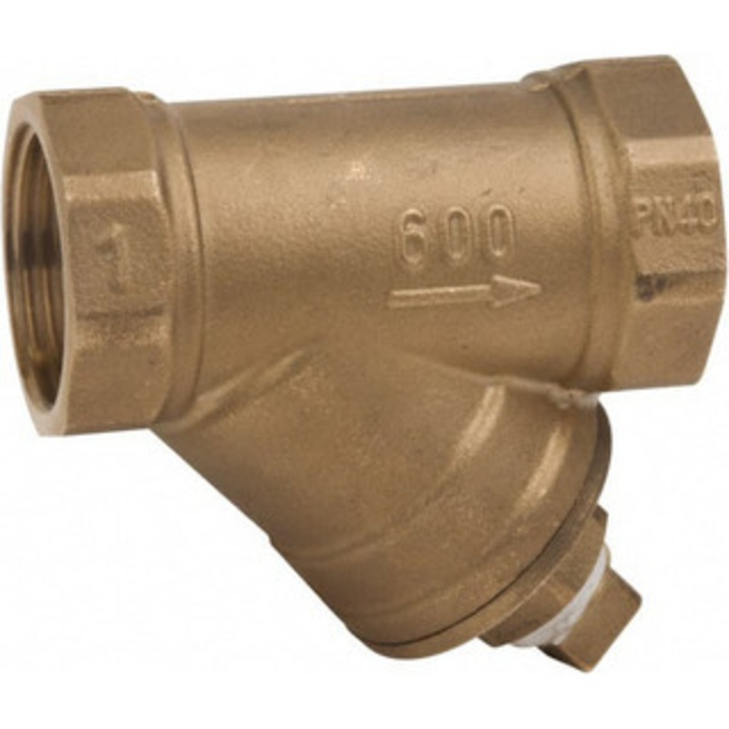 Value Collection 1 Pipe, Female NPT Ends, Forged Brass Y-Strainer 600 psi WOG Rating, 150 psi WSP Rating 9710000510JP – 61791448