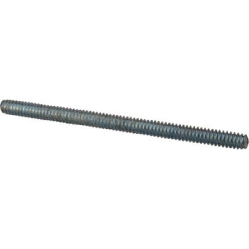 Value Collection #10-24 3 OAL Fully Threaded Stud Carbon Steel, Zinc-Plated Finish 407-1810 – 02089407
