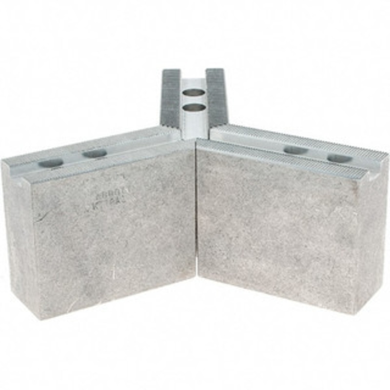 Abbott Workholding 1.5mm x 60 Serrated Attachment, Square Soft Lathe Chuck Jaw 3 Jaws, Aluminum, 63/64 Btw Mount Hole Ctrs, 4 Long x 1-1/2 Wide x 3 High, 0.5512 Groove, 0.4724 & 12mm Fastener KTT8A1 – 59451286
