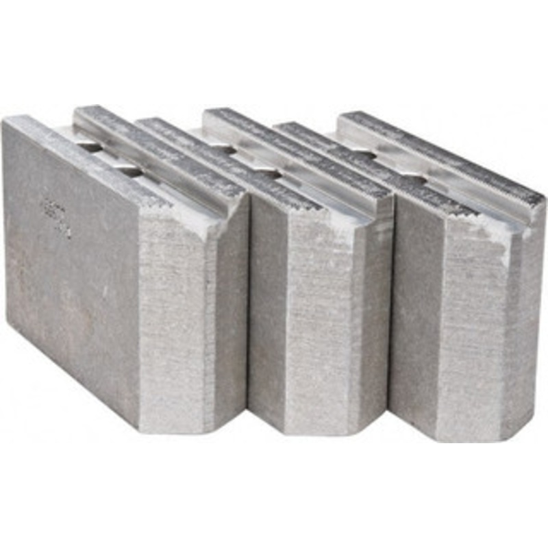 Abbott Workholding 10 & Up Chuck Capacity, 1.5mm x 60 Serrated Attachment, Square Soft Lathe Chuck Jaw 3 Jaws, Aluminum, 1.1811 Btw Mount Hole Ctrs, 4-1/2 Long x 1-1/2 Wide x 3 High, 0.6299 Groove, 0.4724 & 12mm Fastener KTT10A1 – 04230660