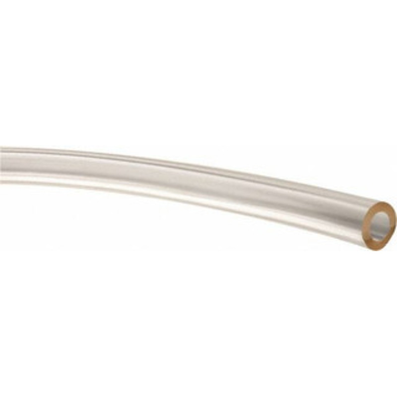 Made in USA 3/16 ID x 5/16 OD, 1/16 Wall Thickness, Cut to Length (50 ft. Standard Length) Plastic Tube Clear, 45 Max psi, 65 Hardness 509495 – 48518104