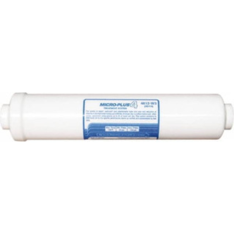 Nu-Calgon 1/4 Inch Pipe, Inline Water Filter System with Disposable Filter and Quick Disconnect Fittings Reduces Sediment, Taste, Odor, Chlorine and Scale 4612-W3 – 07329394