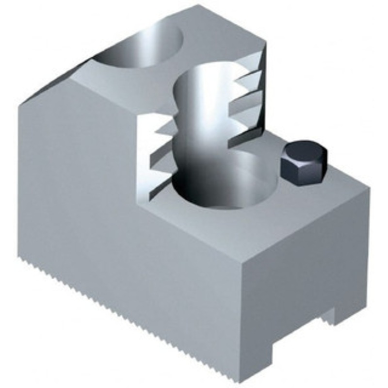 Schunk 8 Max Chuck Diam 1.5mm x 60 Serrated Hard Lathe Chuck Top Jaws Steel, 14mm Groove Width, 35mm OAW x 2-5/64 OAH 138112 – 89941959