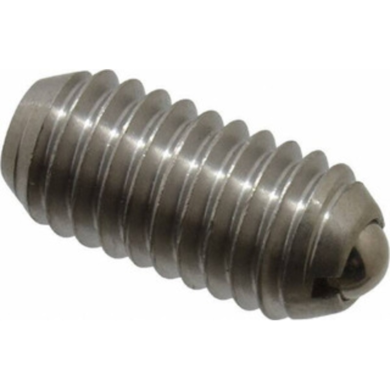 Vlier 3/8-16, 0.188 Ball Diam, 0.8 Body Length, 0.048 Max Ball Reach, Threaded Ball Plunger Stainless Steel Body, Stainless Steel Ball, 5 Lb Initial End Force, 10 Lb Final End Force SSPHB58 – 05138128