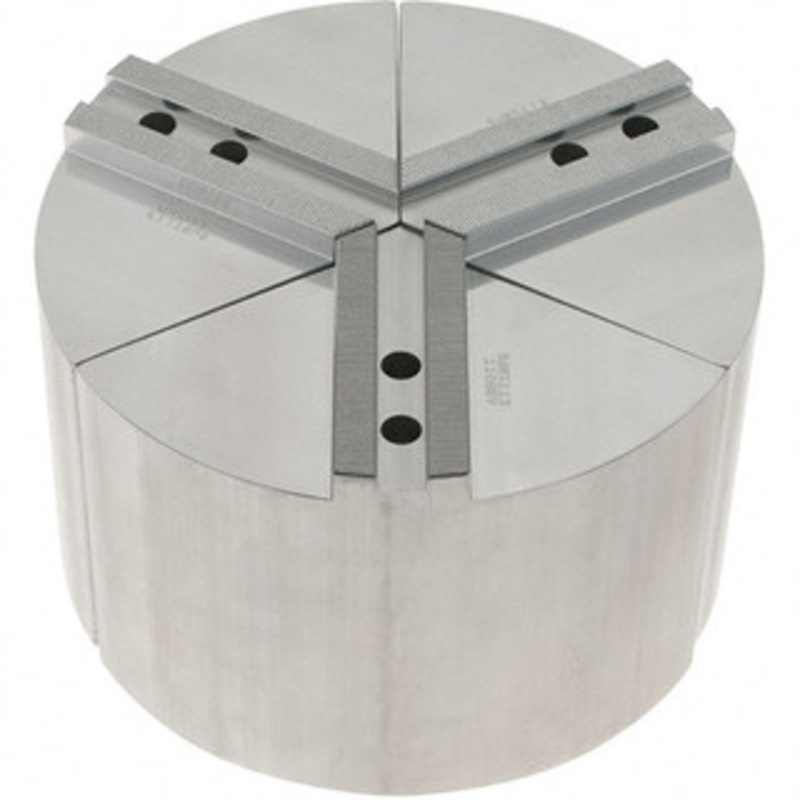 Abbott Workholding 10 Max Chuck Capacity, 1.5mm x 60 Serrated Interface, Round Soft Lathe Chuck Jaw 3 Jaw, Aluminum, 1.1811 Btw Mount Hole Ctrs, 10 Wide, 6 High, 12mm Fastener KTT10P6 – 50487222