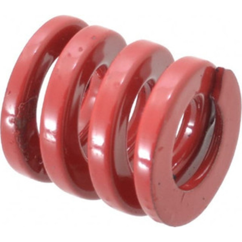 Danly 1 Hole Diam, 1/2 Rod Diam, 1 Free Length, Red Die Spring 215 Lb Max Deflection, 0.3 Max Deflection, Heavy Duty 9-1604-26 – 98396484