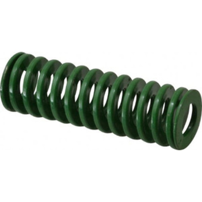 Danly 1 Hole Diam, 1/2 Rod Diam, 3 Free Length, Green Die Spring 16.8 Lb Max Deflection, 1.2 Max Deflection, Light Duty, Chromium Vanadium Steel 9-1612-11 – 76010875