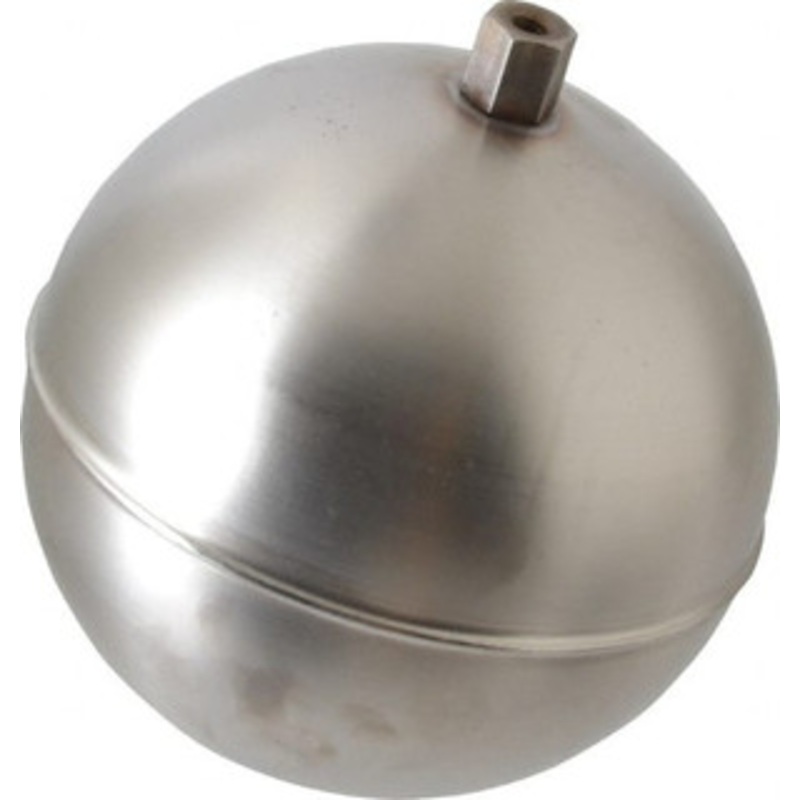 Made in USA 5 Diam, Spherical, Hex Spud Connection, Metal Float 1/4-20 Thread, Stainless Steel, 800 Max psi, 19 Gauge RS45019D – 07429707