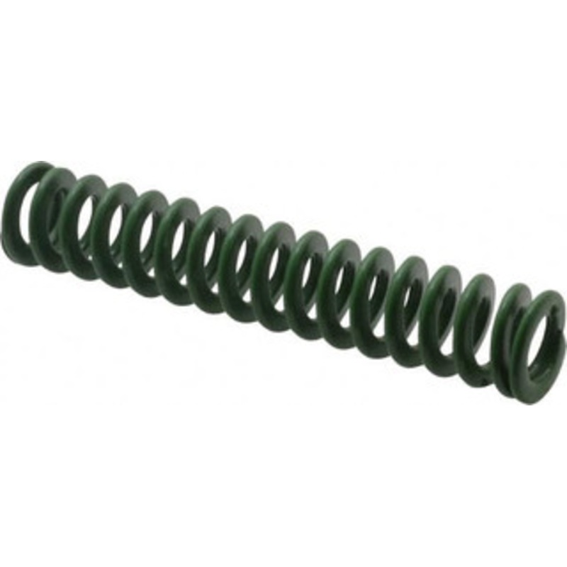 Associated Spring Raymond 12.5mm Hole Diam, 6.3mm Rod Diam, 2-1/2 Free Length, Green Die Spring 244.6 N Max Deflection, 26.3mm Max Deflection, Light Duty, Chromium Alloy Steel 203-210 – 67898429