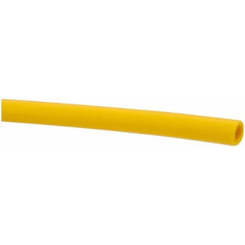 Made in USA 1/4 ID x 3/8 OD, 1/16 Wall Thickness, Cut to Length (100 ft. Standard Length) LLDPE Tube Yellow, 214 Max psi, 44 Shore D Hardness 11055 – 74205329