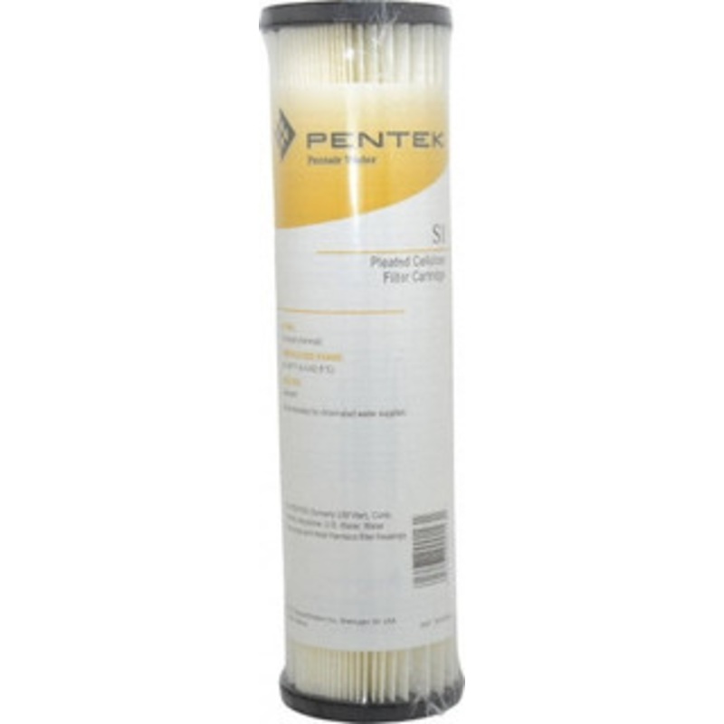 Pentair 2-5/8 OD, 20, Resin Cellulose Pleated Cartridge Filter 9-3/4 Long, Reduces Sediments 155001-43 – 37023157