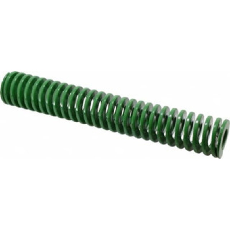 Danly 2 Hole Diam, 1 Rod Diam, 12 Free Length, Green Die Spring 15.5 Lb Max Deflection, 4.8 Max Deflection, Light Duty, Chromium Vanadium Steel 9-3248-11 – 76011535
