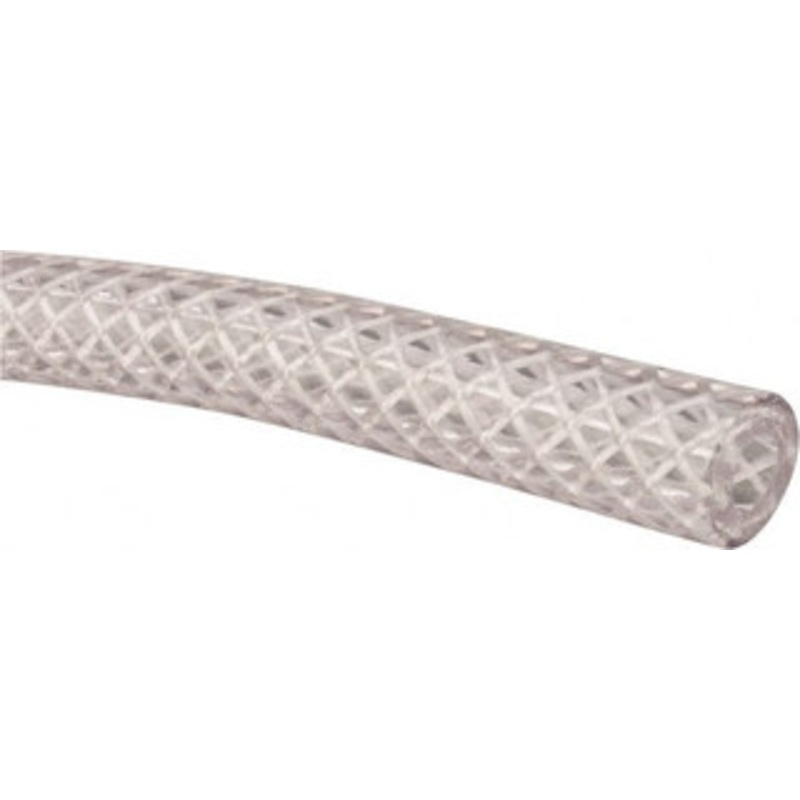 Made in USA 3/16 ID x 0.394 OD, 0.104 Wall Thickness, Cut to Length (100 ft. Standard Length) PVC Tube Clear, 315 Max psi, 80 Shore A Hardness SHW-052 – 48460018