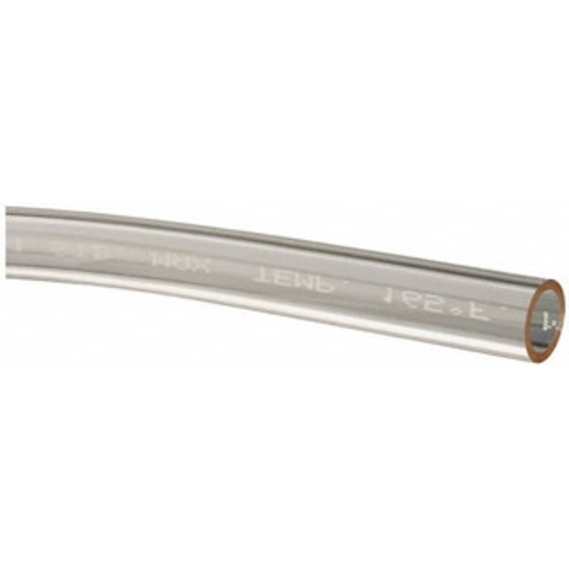 Made in USA 3/8 ID x 1/2 OD, 1/16 Wall Thickness, Cut to Length (50 ft. Standard Length) Plastic Tube Clear, 26 Max psi, 65 Hardness 509277 – 48518211